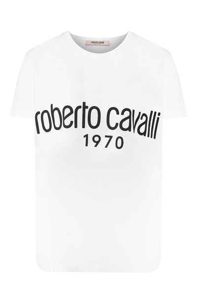 Хлопковая футболка ROBERTO CAVALLI, арт. IQT680/JD060, фото 1