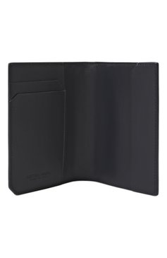 Мужской кожаная обложка для паспорта BOTTEGA VENETA темно-синего цвета, арт. 817398/V4LQ2 | Фото 3 (Материал: Натуральная кожа; Нос: Не проставлено; Материал сплава: Проставлено; Кросс-КТ: обложки и футляры)