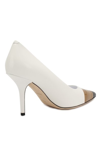 Кожаные туфли BURBERRY черно-белого цвета по цене 69950 руб., арт. 8008585, фото 4 Кожаные туфли BURBERRY, арт. 8008585, фото 4