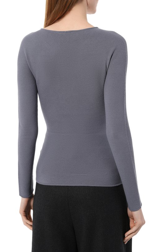 Топ из вискозы Giorgio Armani 8NAM31/AM05Z Голубой  8NAM31/AM05Z Фото 4
