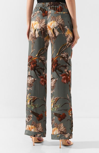 Брюки с принтом OFF-WHITE зеленого цвета по цене 121000 руб., арт. 0WCA082E19B170854199, фото 4 Брюки с принтом OFF-WHITE, арт. 0WCA082E19B170854199, фото 4