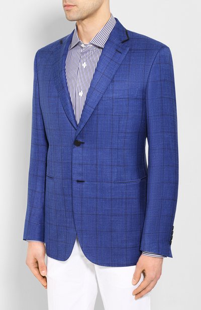 Пиджак из смеси шерсти и шелка BRIONI, арт. RGKN0L/P9A0E/D0R0TE0, фото 3