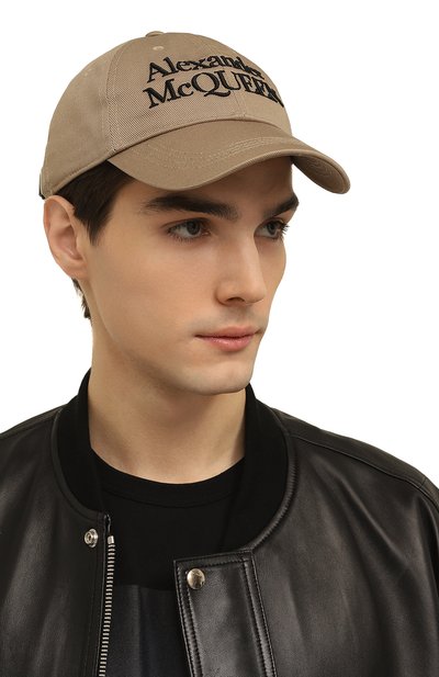 Хлопковая бейсболка ALEXANDER MCQUEEN, арт. 688658/4105Q9760, фото 2