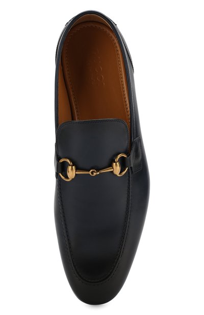 Кожаные лоферы gucci jordaan GUCCI, арт. 406994/BLM00, фото 5