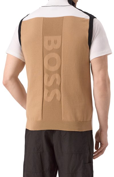 Хлопковый жилет BOSS GREEN, арт. 50537256, фото 4