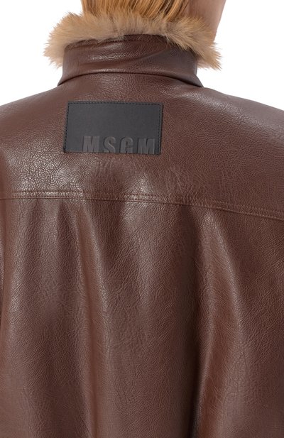 Жилет из экокожи MSGM, арт. 3942MDH02Y/257804, фото 5
