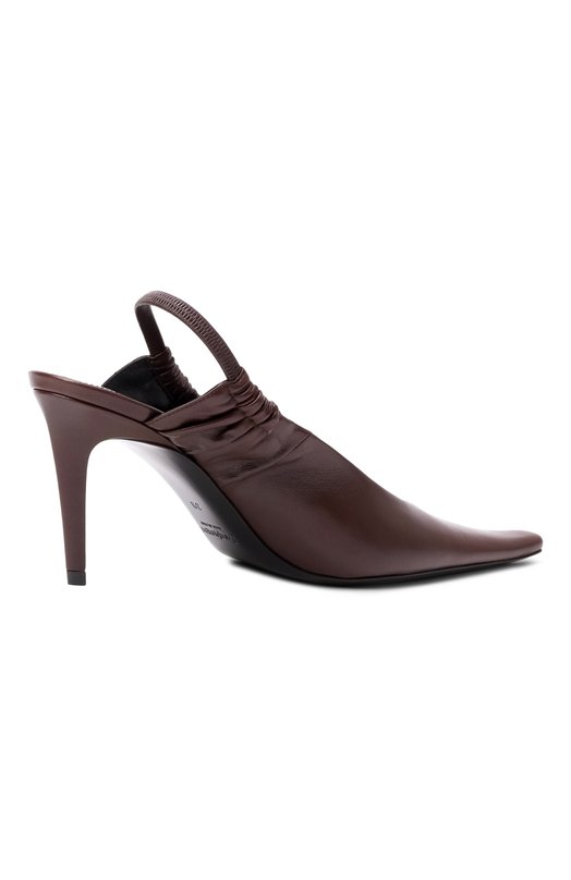 Кожаные туфли Anne-Marie 75 Saint Laurent 841183/AADF1 Коричневый  841183/AADF1 Фото 5
