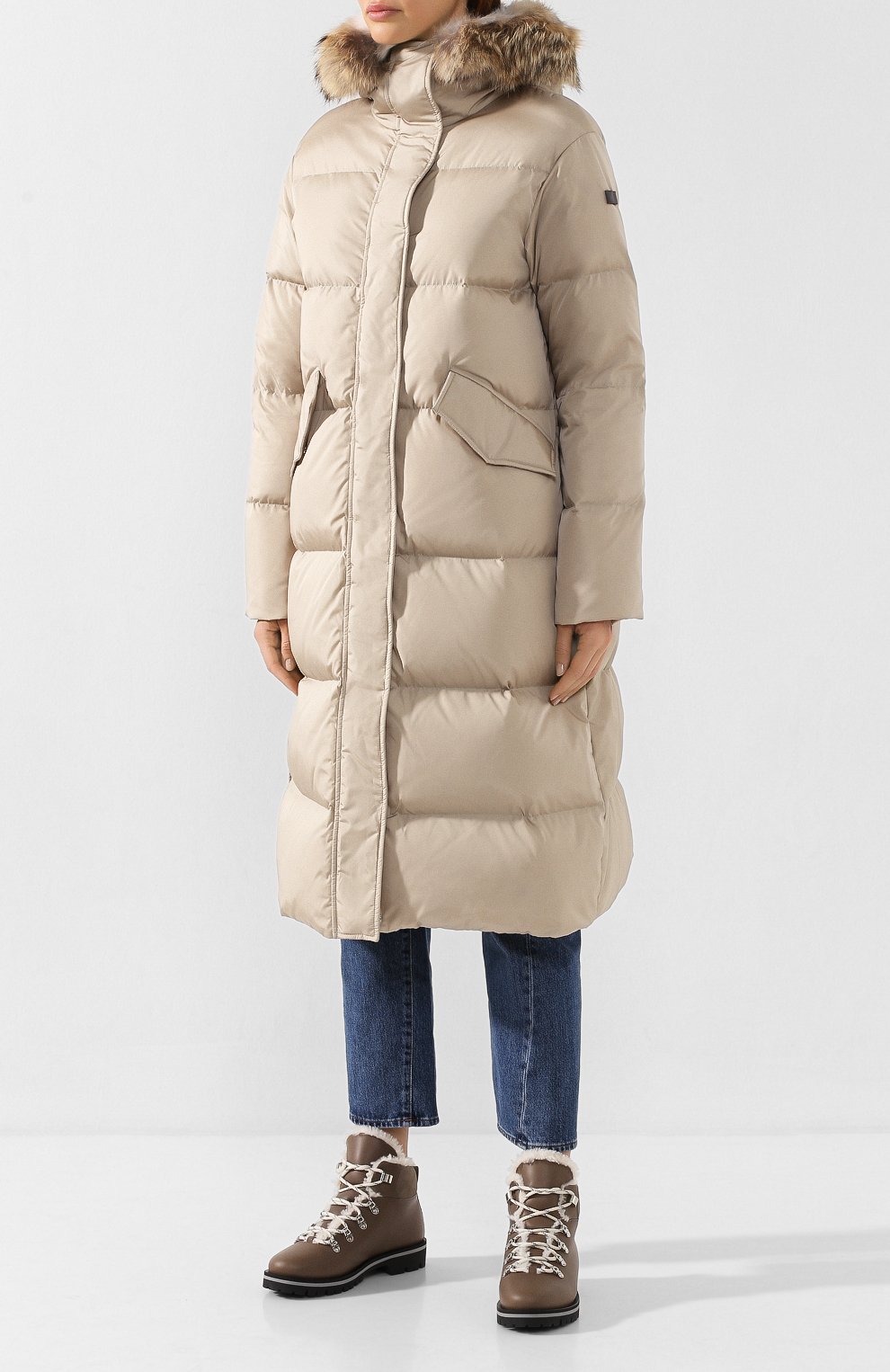 Пуховик с меховой отделкой капюшона LEMPELIUS, арт. 3000/242RC, фото 3