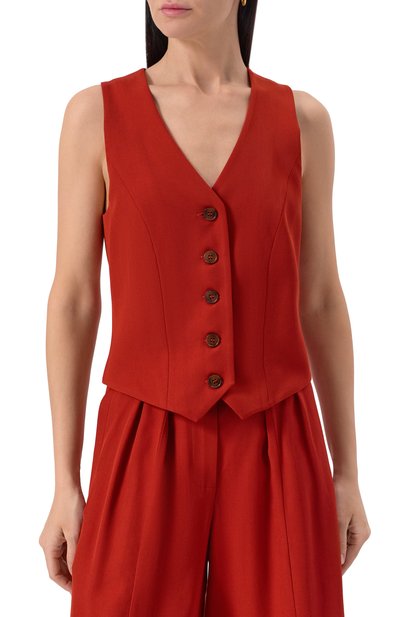 Жилет из вискозы и шерсти LESYANEBO, арт. LN03H-633_SPV, фото 3