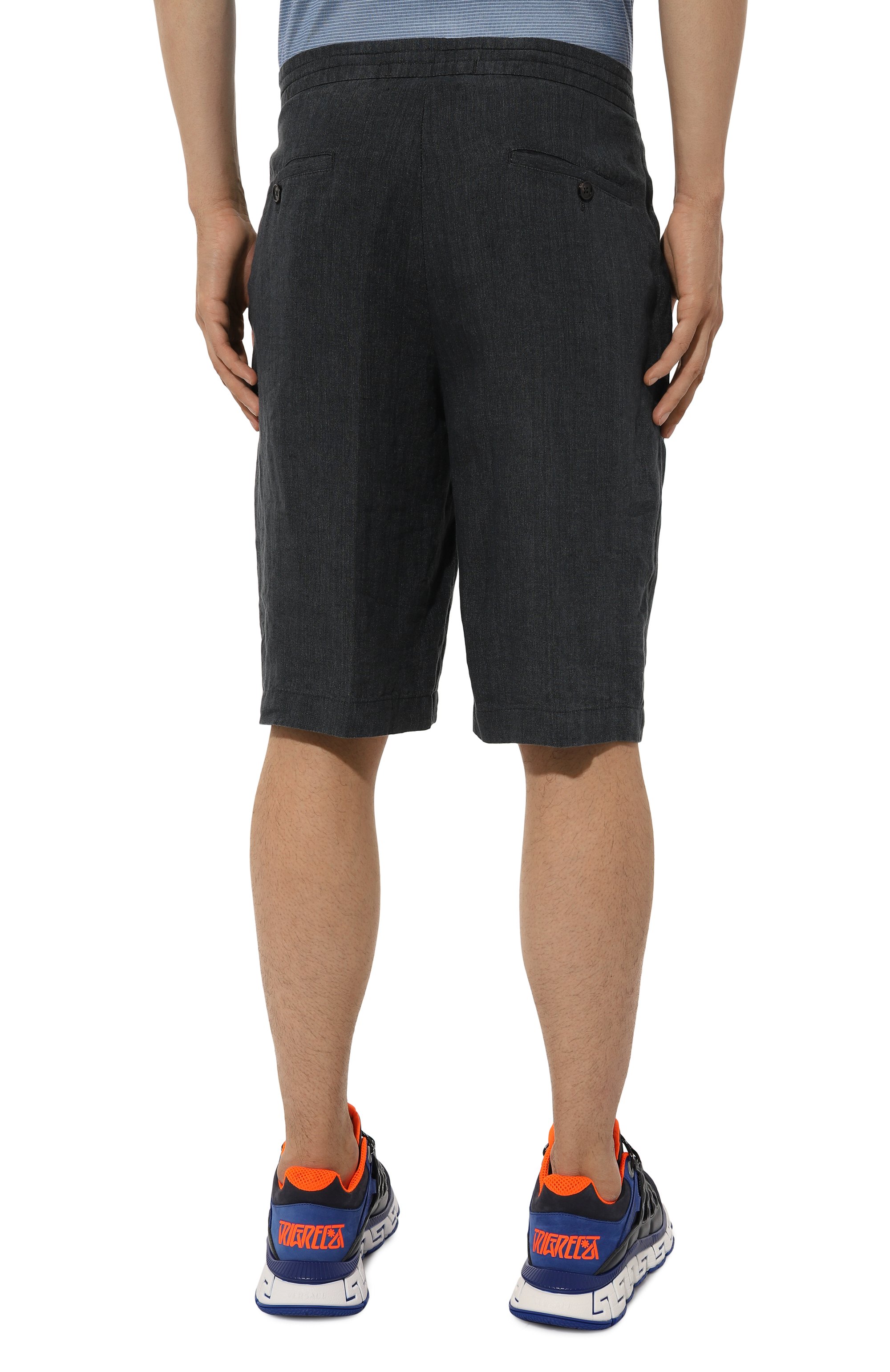 Льняные шорты ZEGNA, арт. UBI32A5/TB11433, фото 4