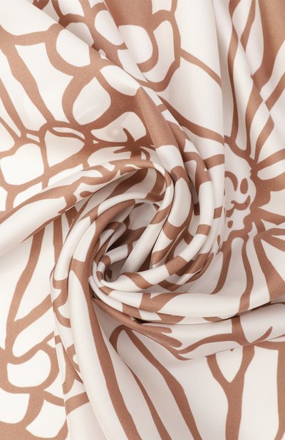 Шелковый платок ELIE SAAB темно-бежевого цвета по цене 49350 руб., арт. SE9090ST751, фото 3 Шелковый платок ELIE SAAB, арт. SE9090ST751, фото 3