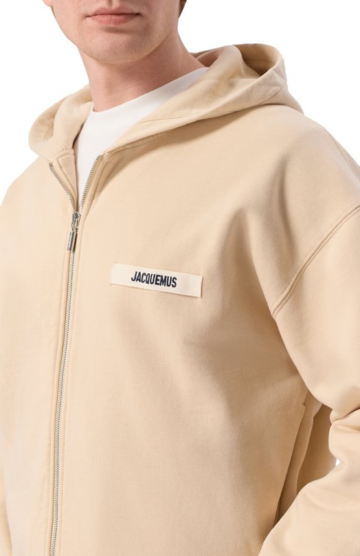 Хлопковая толстовка Jacquemus 24HH0M00257/AJ00126 Бежевый  24HH0M00257/AJ00126 Фото 5