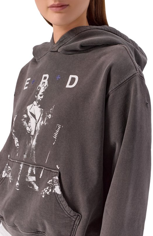 Хлопковое худи Enfants Riches Deprimes 120-572 Серый  120-572 Фото 5