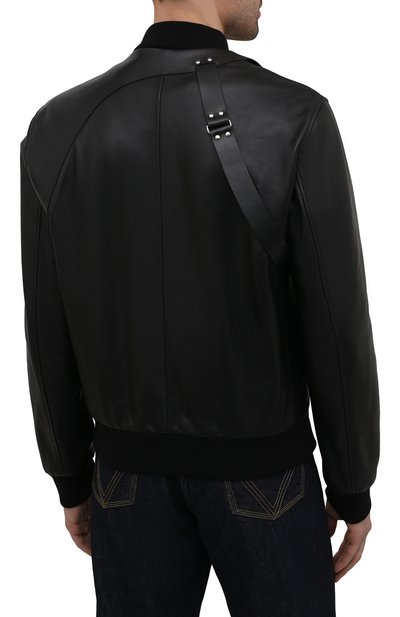 Кожаный бомбер ALEXANDER MCQUEEN, арт. 663558/Q5HVH, фото 4