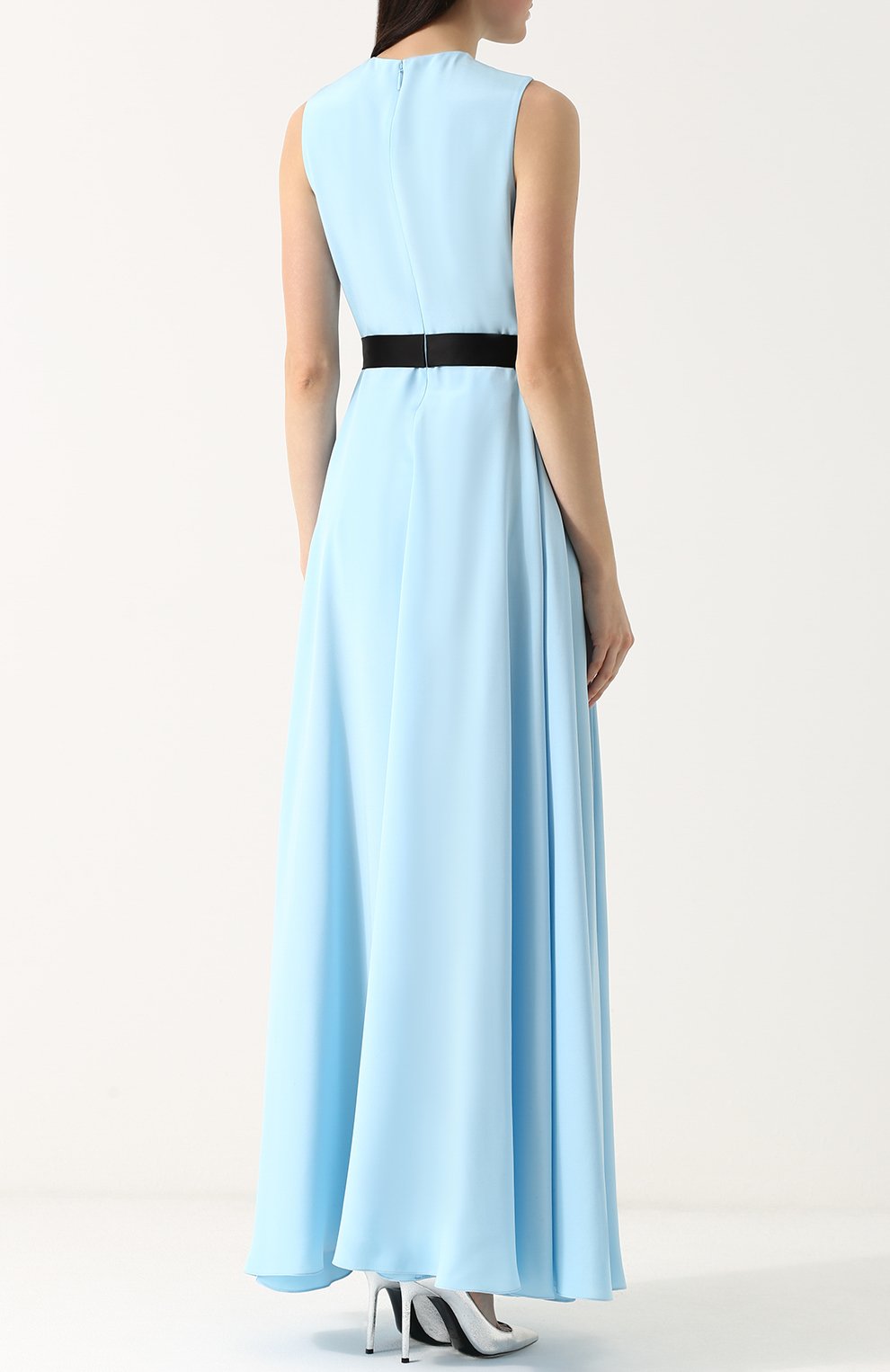 Шелковое платье-макси с контрастным поясом EMILIO PUCCI, арт. 81RL30/81657, фото 4