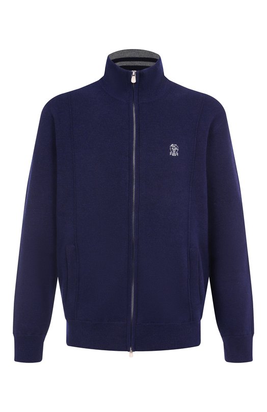 Кашемировый кардиган Brunello Cucinelli M2219206G Синий M2219206G