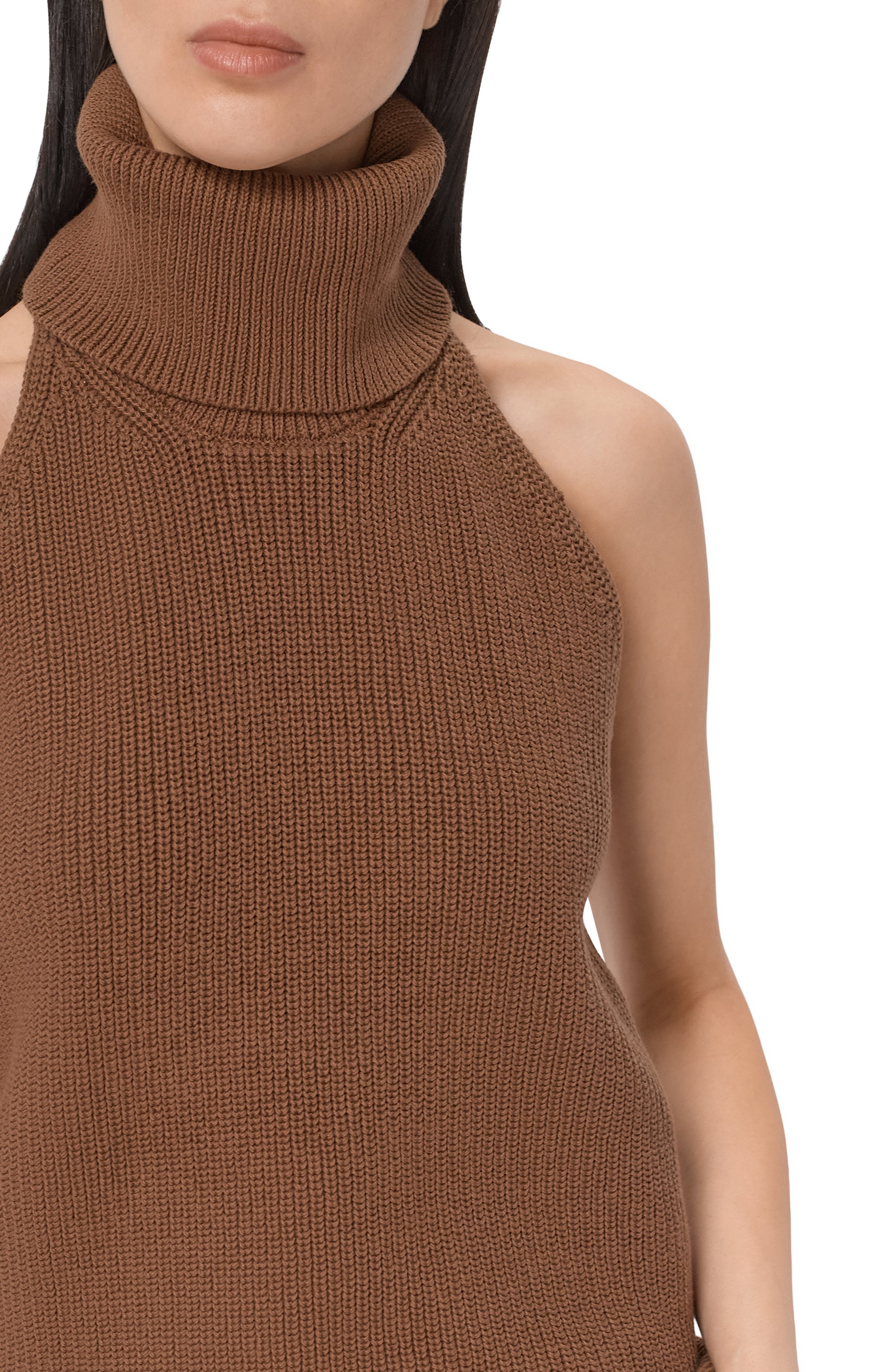 Хлопковый топ 12 STOREEZ коричневого цвета по цене 15000 руб., арт. 136412, фото 5 Хлопковый топ 12 STOREEZ, арт. 136412, фото 5