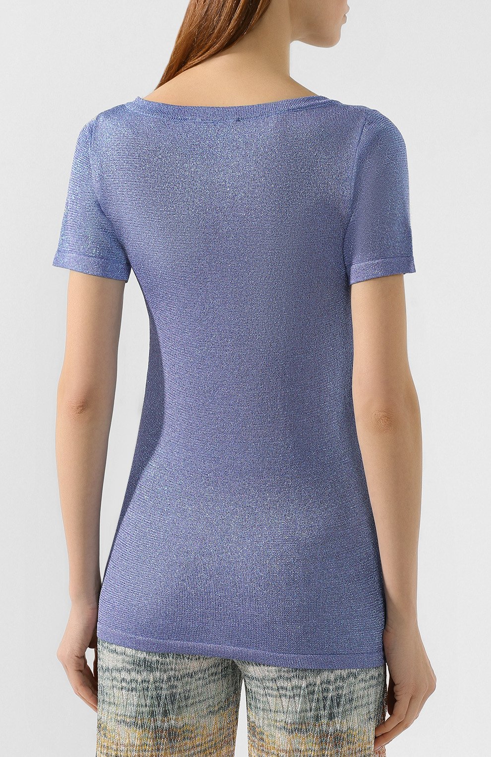 Футболка MISSONI синего цвета по цене 48350 руб., арт. MDN00125/BK0281, фото 4 Футболка MISSONI, арт. MDN00125/BK0281, фото 4