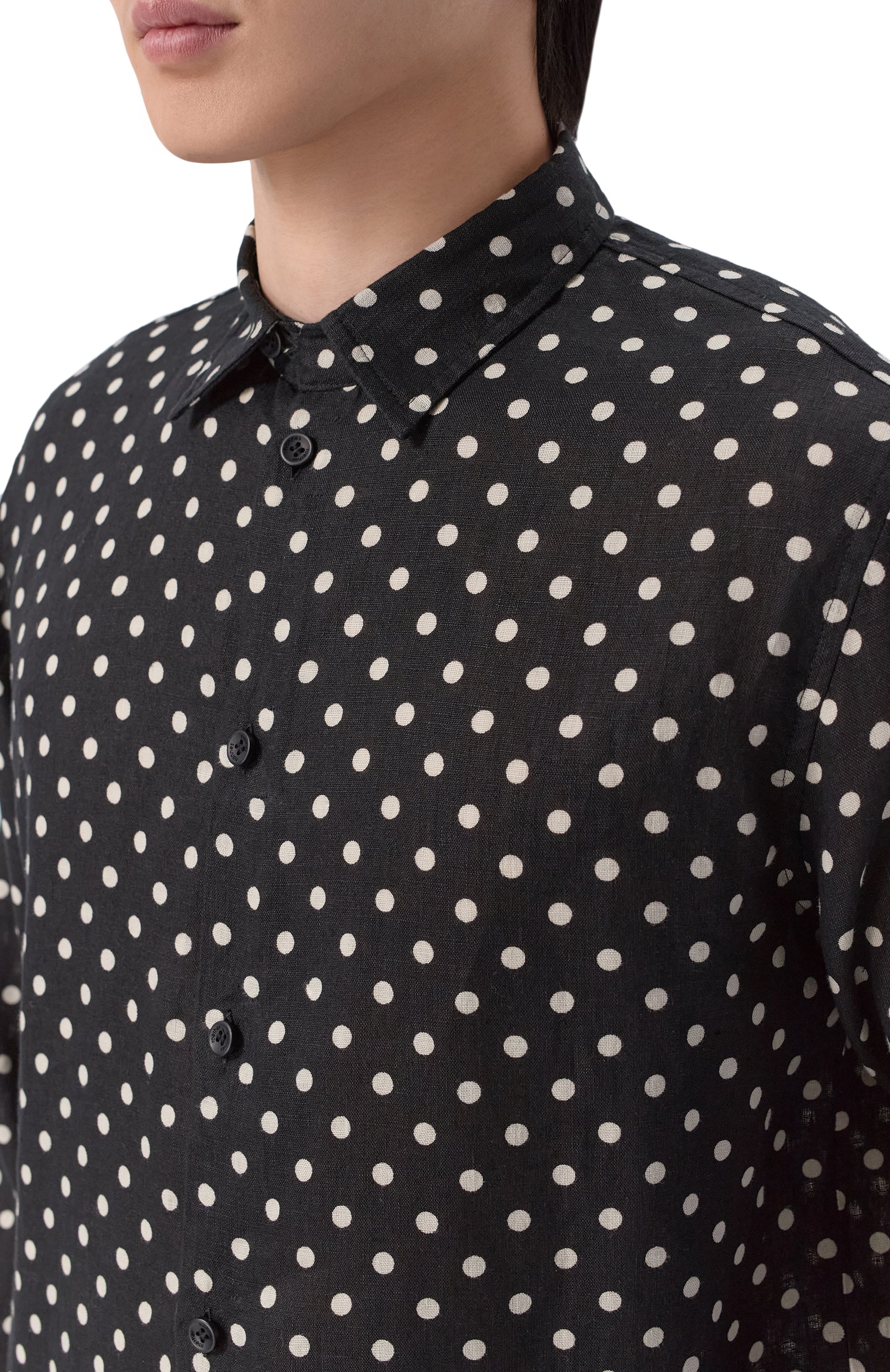 Льняная рубашка HANNES ROETHER, арт. A29SAM.4060, фото 5