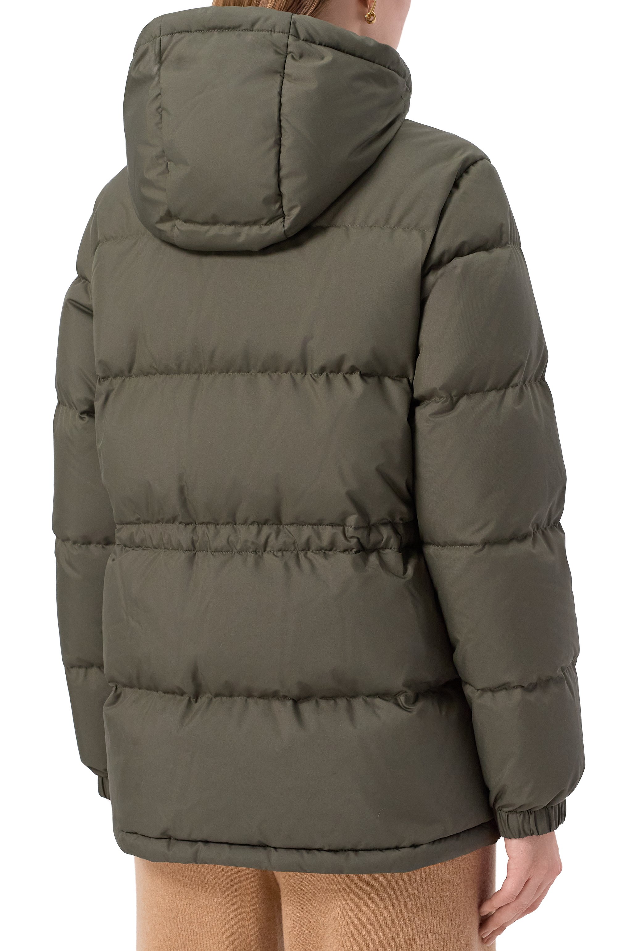 Пуховик BURBERRY хаки цвета по цене 229500 руб., арт. 8110246, фото 4 Пуховик BURBERRY, арт. 8110246, фото 4