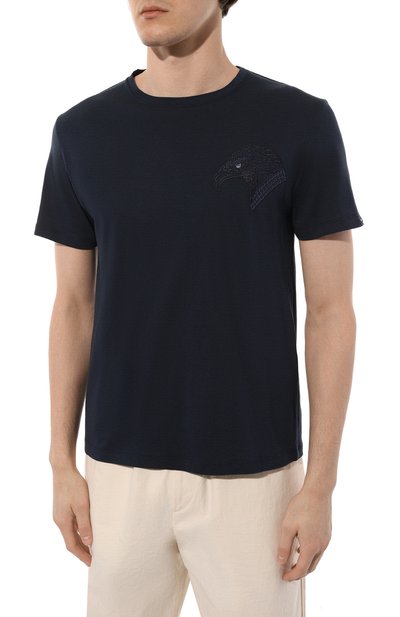 Футболка STEFANO RICCI темно-синего цвета по цене 43150 руб., арт. MNH3202450/803, фото 3 Футболка STEFANO RICCI, арт. MNH3202450/803, фото 3