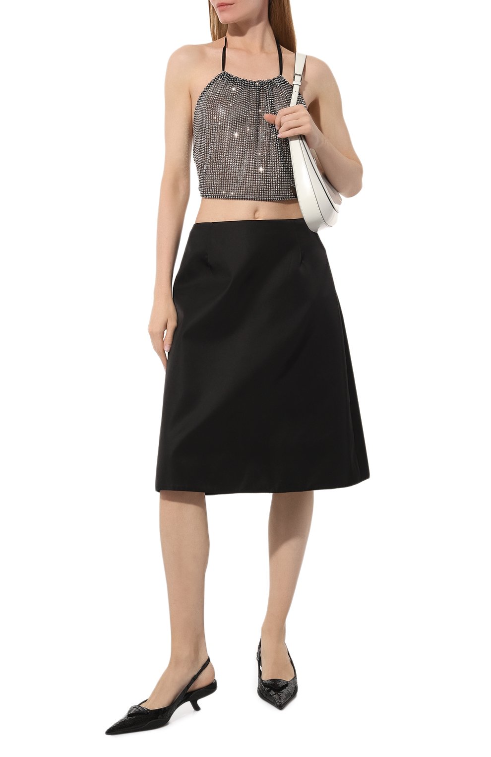 Топ с отделкой стразами PRADA, арт. P945IR-1Z4U-F0118-221, фото 2