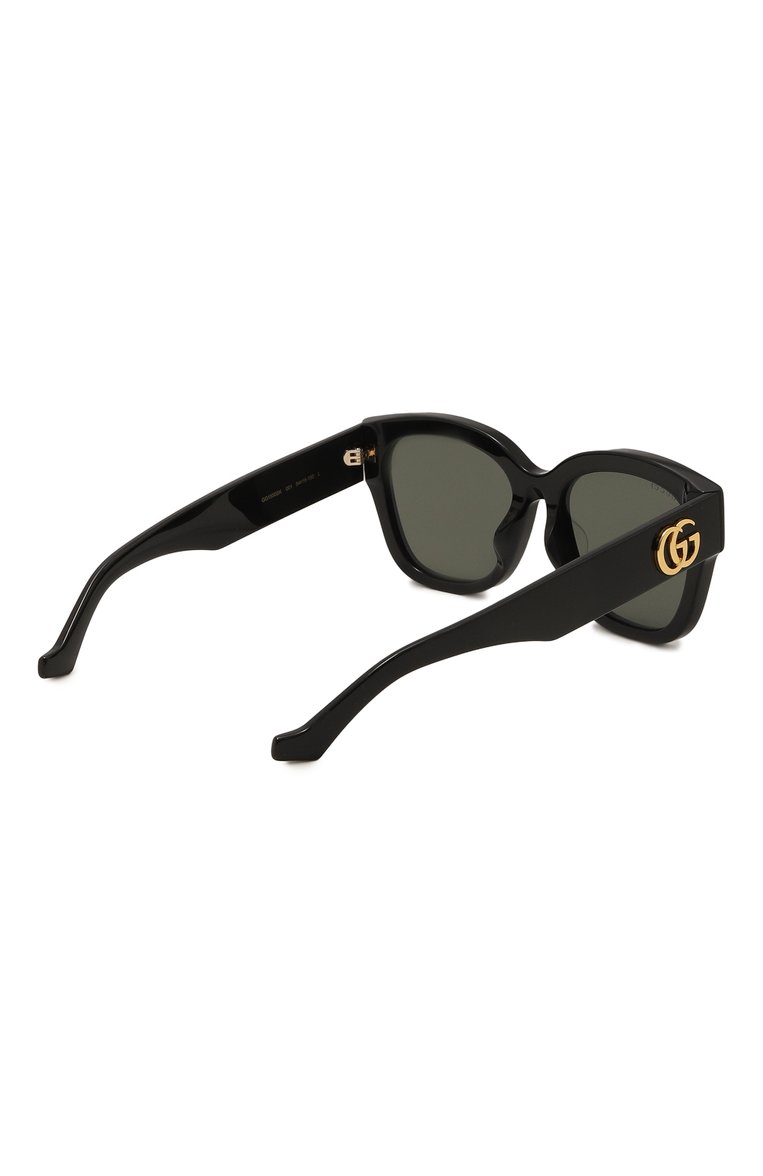 Женские солнцезащитные очки GUCCI черного цвета, арт. GG1550SK 001 | Фото 4 (Региональные ограничения белый список (Axapta Mercury): Не проставлено; Нос: Не проставлено; Тип очков: С/з; Материал: Пластик; Очки форма: Квадратные)