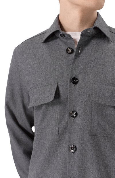Шерстяная рубашка KITON, арт. UMC016K0124G02, фото 5