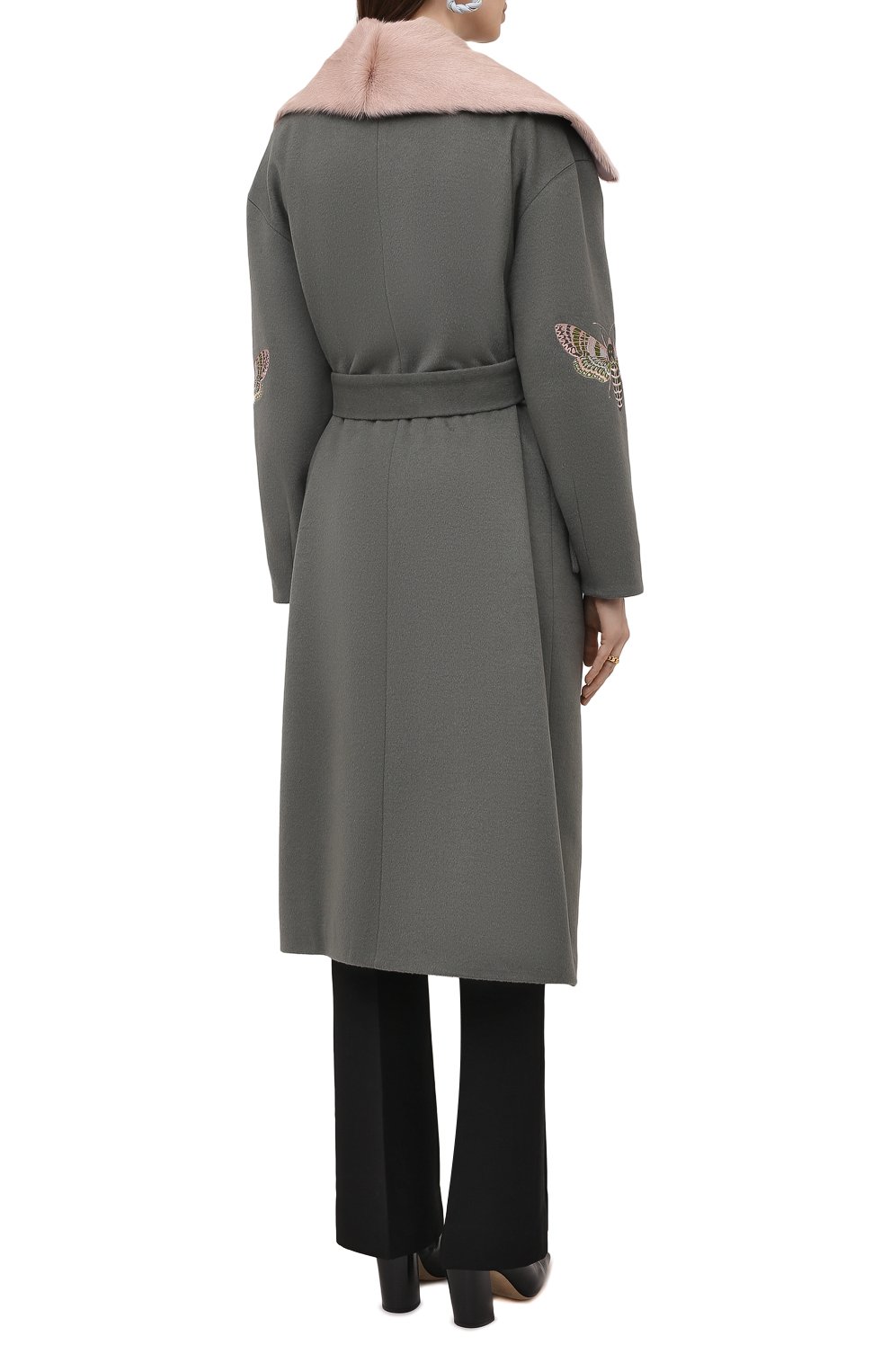 Пальто из шерсти и кашемира SEVEN LAB, арт. CVENERA-F-03 olive, фото 4