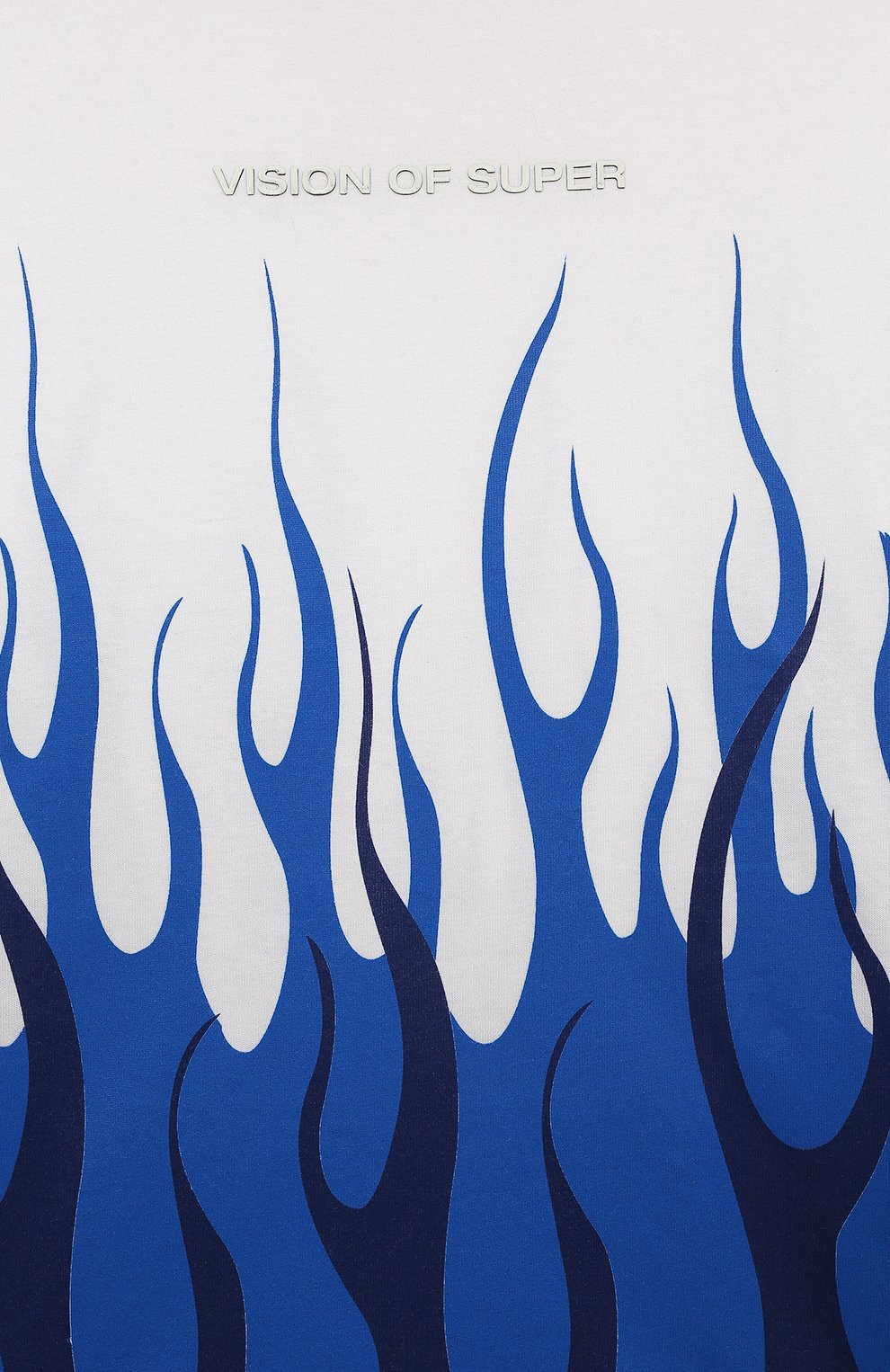 Хлопковая футболка VISION OF SUPER синего цвета по цене 6610 руб., арт. TSV4101J, фото 3 Хлопковая футболка VISION OF SUPER, арт. TSV4101J, фото 3