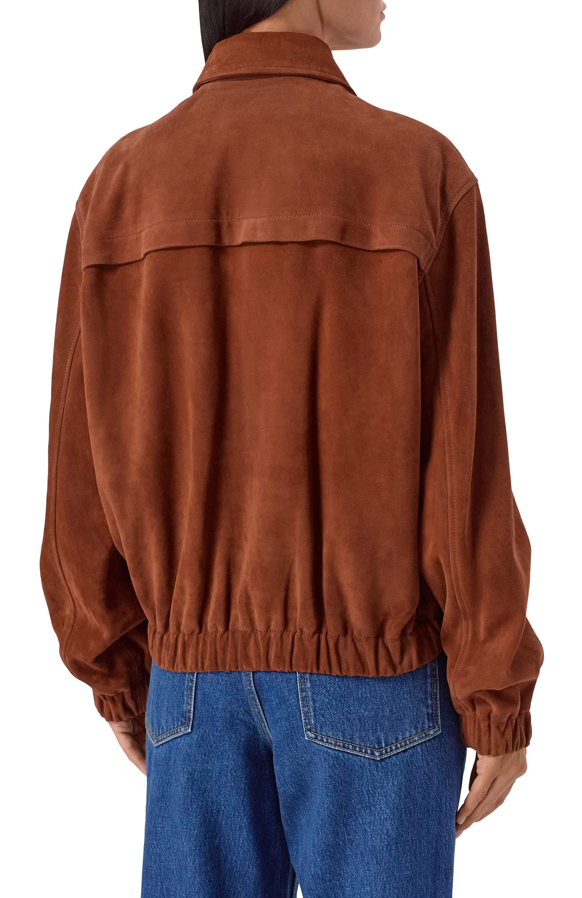 Замшевый бомбер 12 STOREEZ, арт. 135014, фото 4