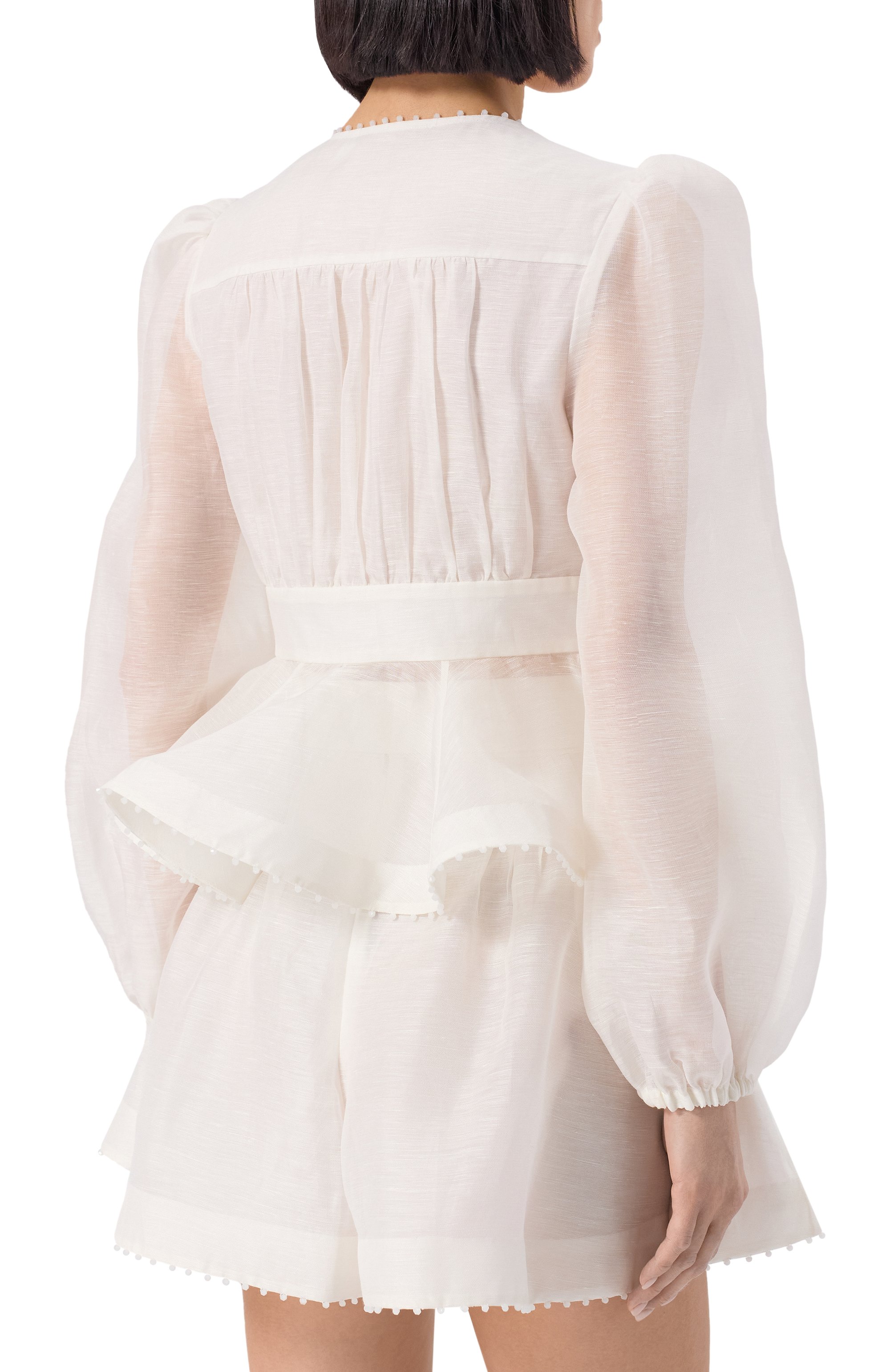 Блузка изо льна и шелка ZIMMERMANN, арт. 3877TS252, фото 4