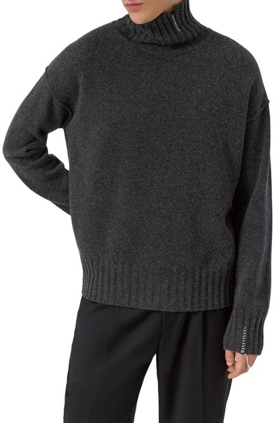 Свитер из кашемира и шерсти ISABEL BENENATO темно-серого цвета по цене 79700 руб., арт. UK22F25, фото 3 Свитер из кашемира и шерсти ISABEL BENENATO, арт. UK22F25, фото 3