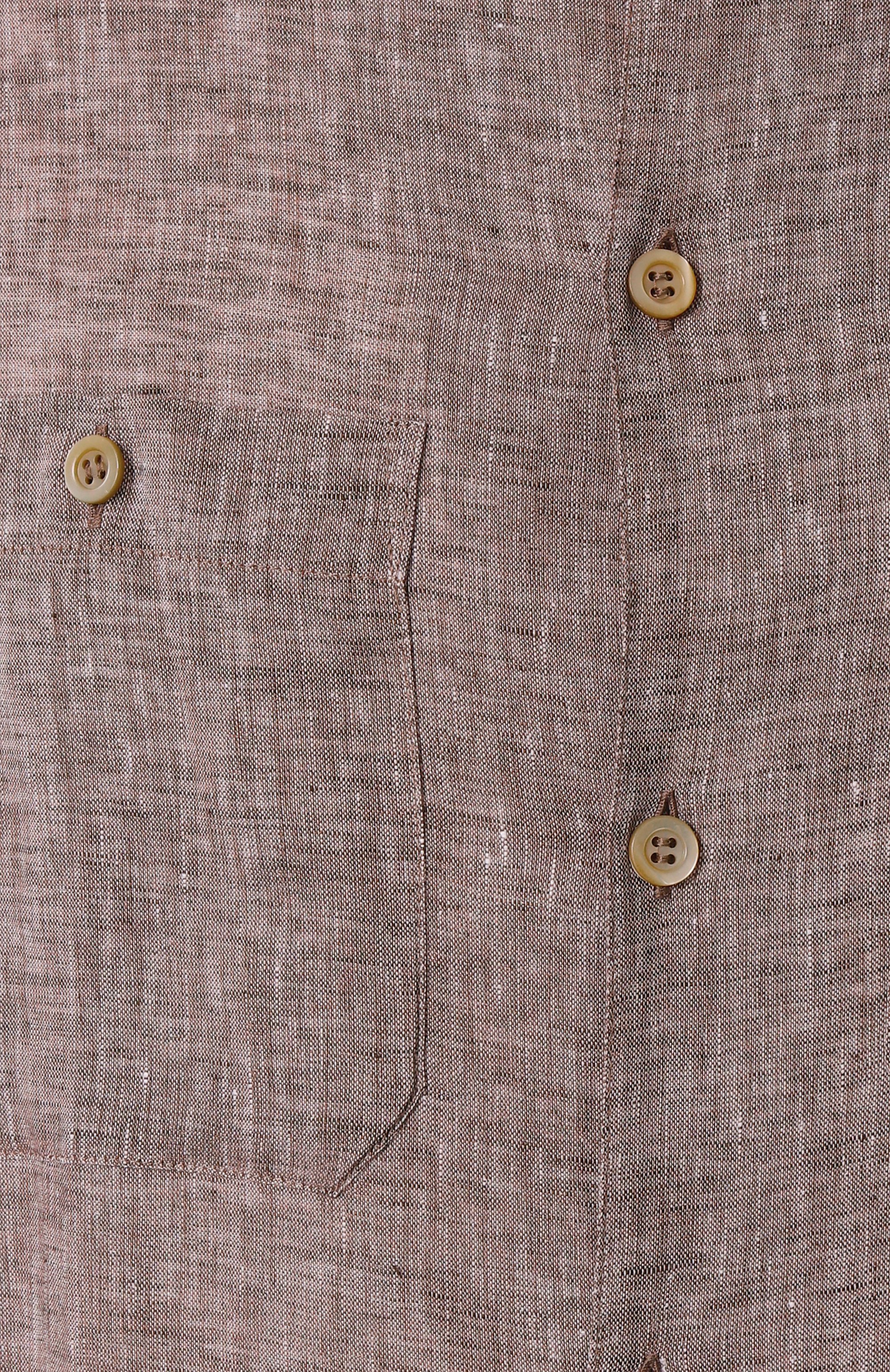 Льняная рубашка BRUNELLO CUCINELLI, арт. MM6840658, фото 6