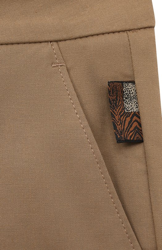 Хлопковые шорты Roberto Cavalli Бежевый, фото 3