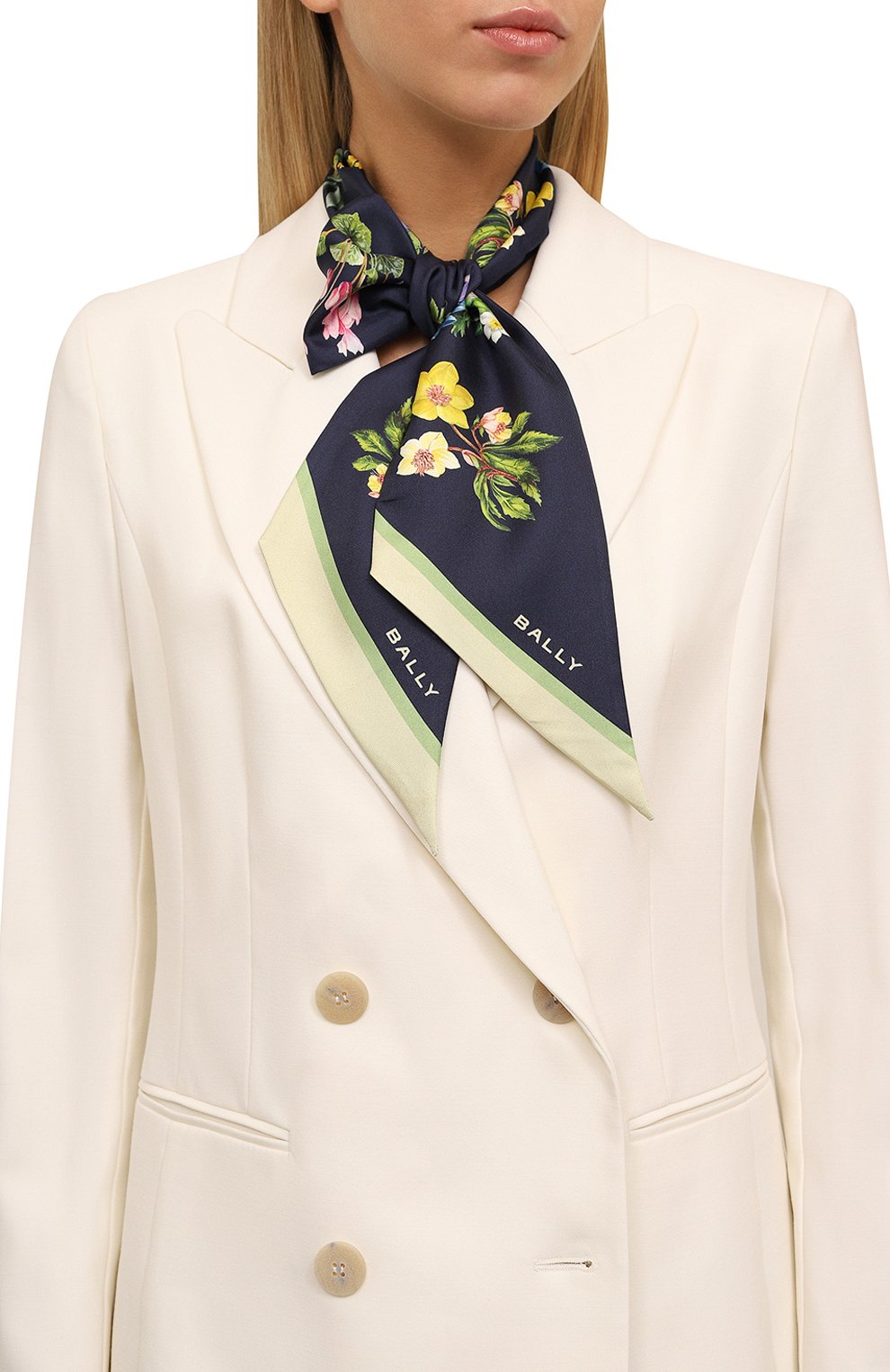 Шелковый шарф-твилли BALLY, арт. WSC03Q/SE151, фото 2