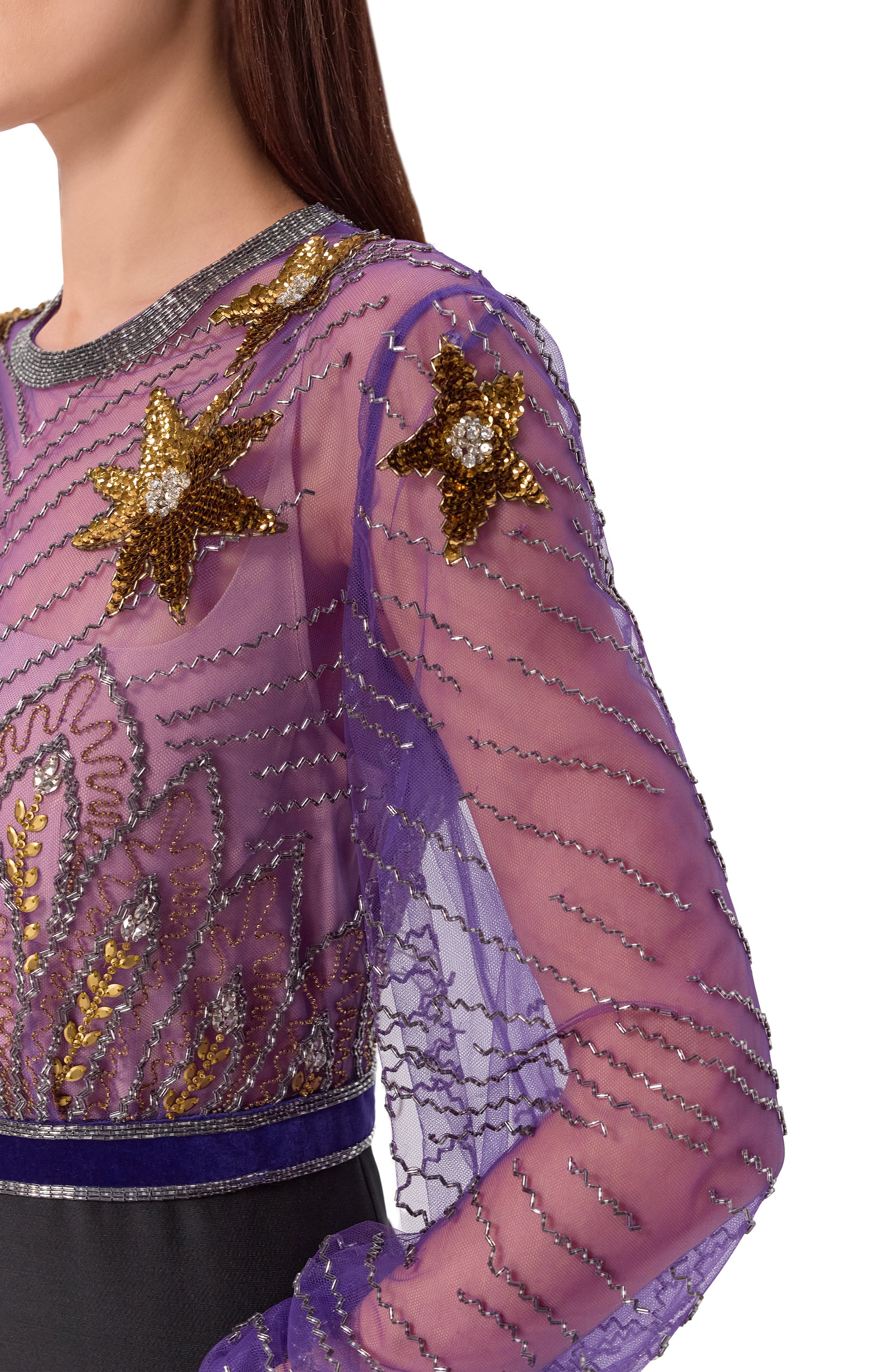 Шелковое платье VALENTINO, арт. 8B3VDLG0/1CF, фото 4