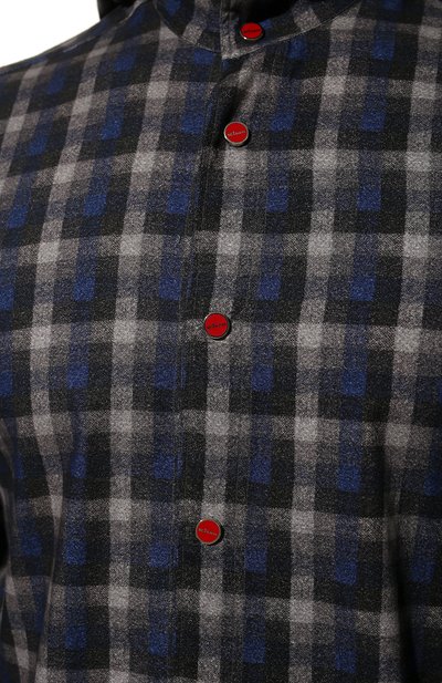 Хлопковая рубашка KITON, арт. UMCMARH0830801, фото 5