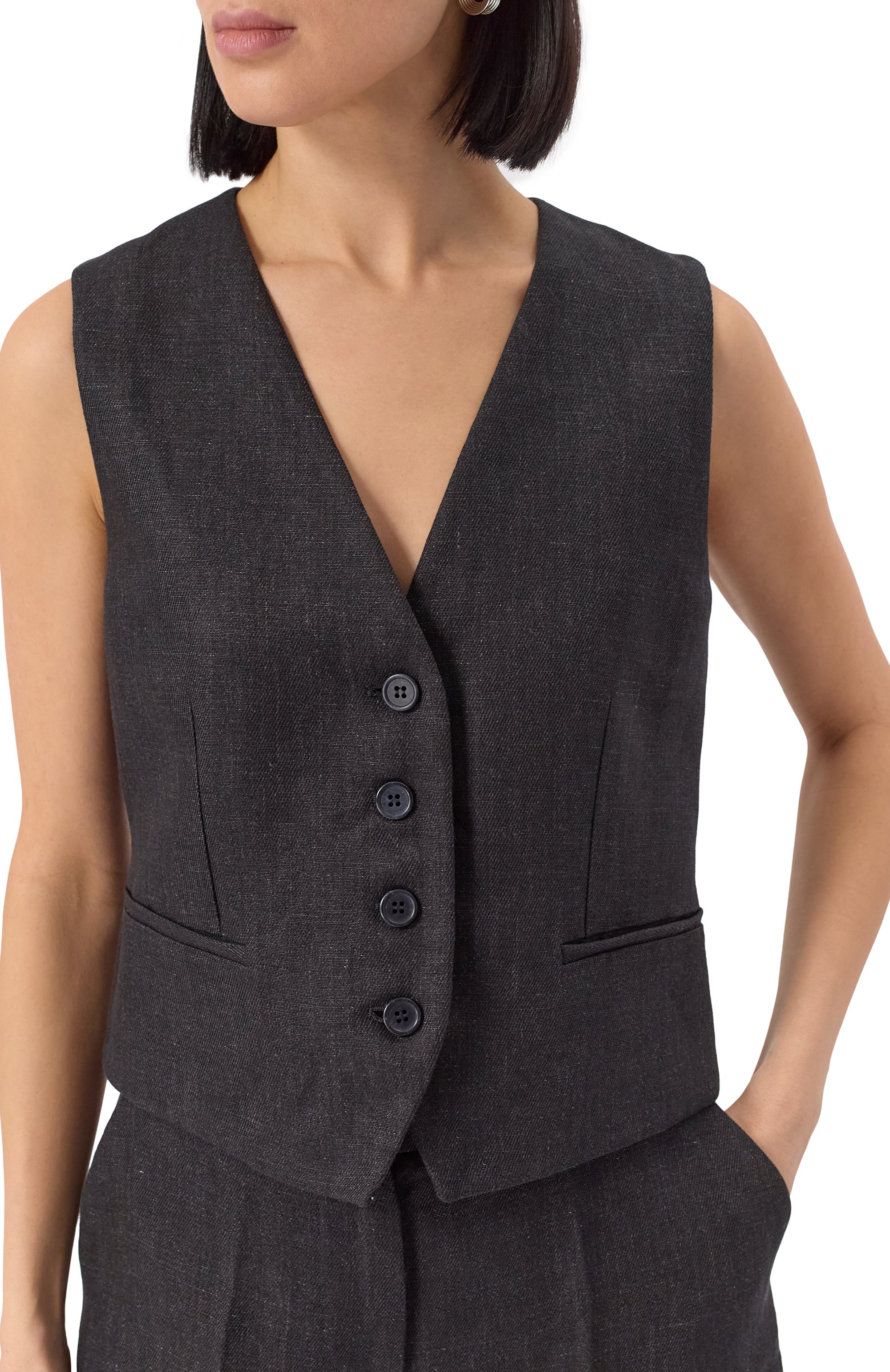 Льняной жилет P.A.R.O.S.H., арт. D410041, фото 5