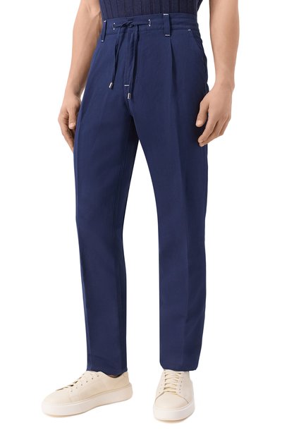 Брюки из хлопка и льна STEFANO RICCI, арт. MFT41B2110/BN2942, фото 3