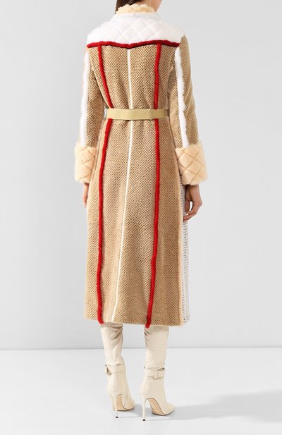 Пальто с меховой отделкой FENDI, арт. FNF83H A7VZ, фото 4