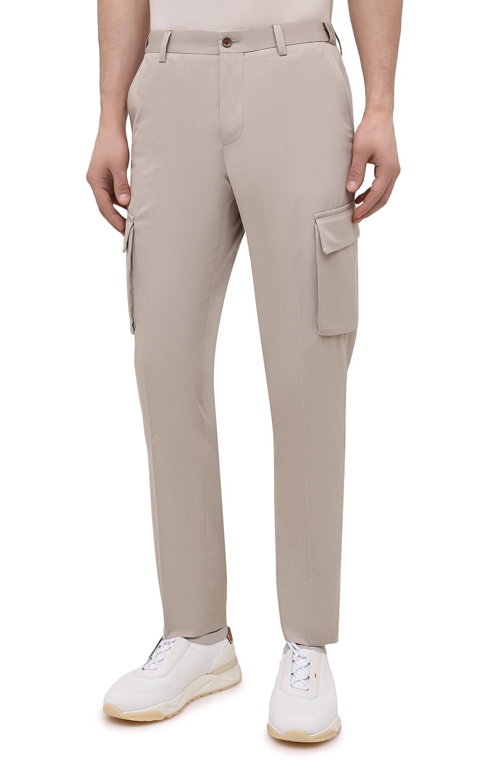 Брюки-карго из хлопка и кашемира CORNELIANI, арт. 874L02-1114105/00, фото 3