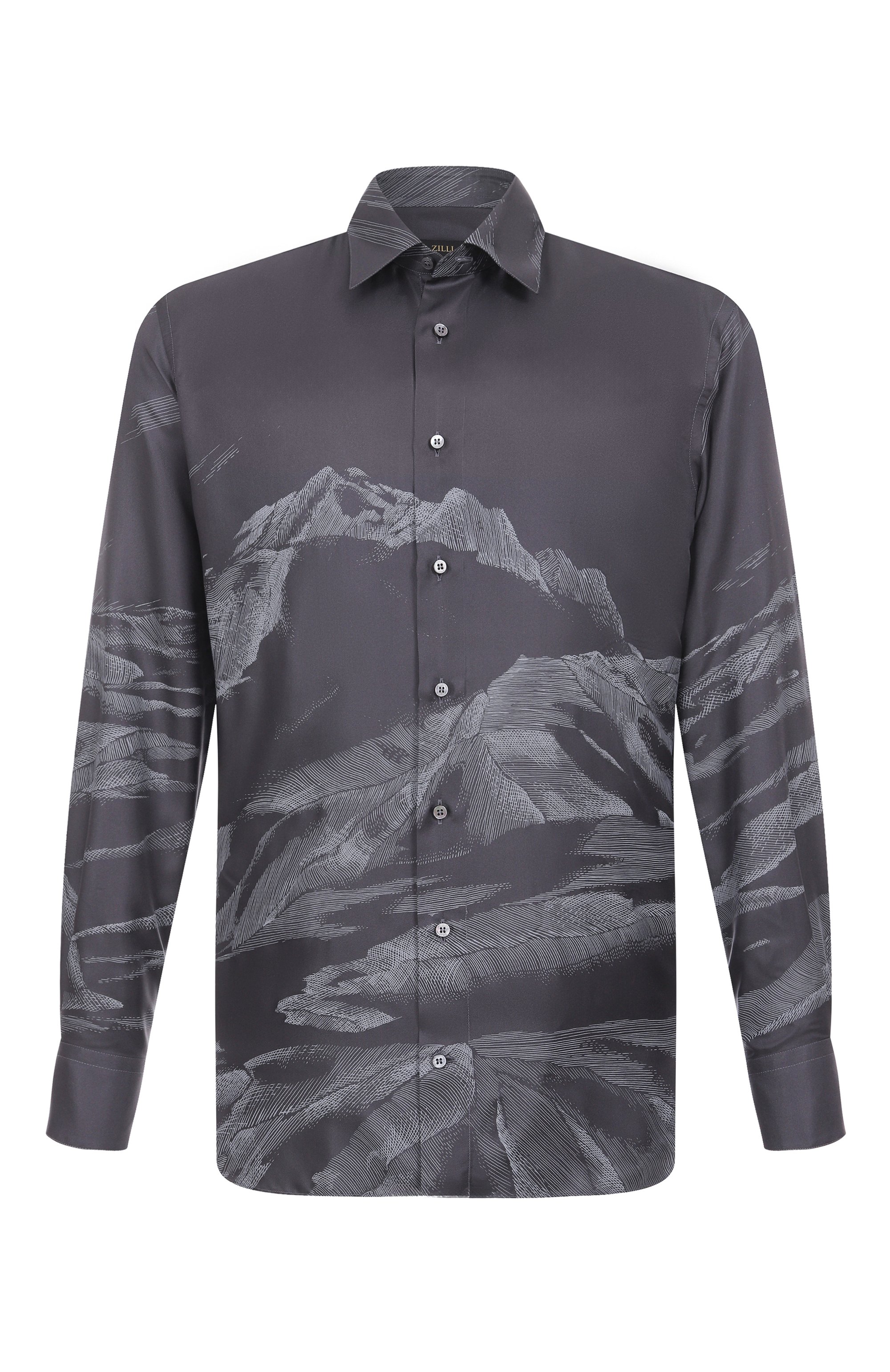 Шелковая рубашка ZILLI, арт. SP0I01M060024908F, фото 1