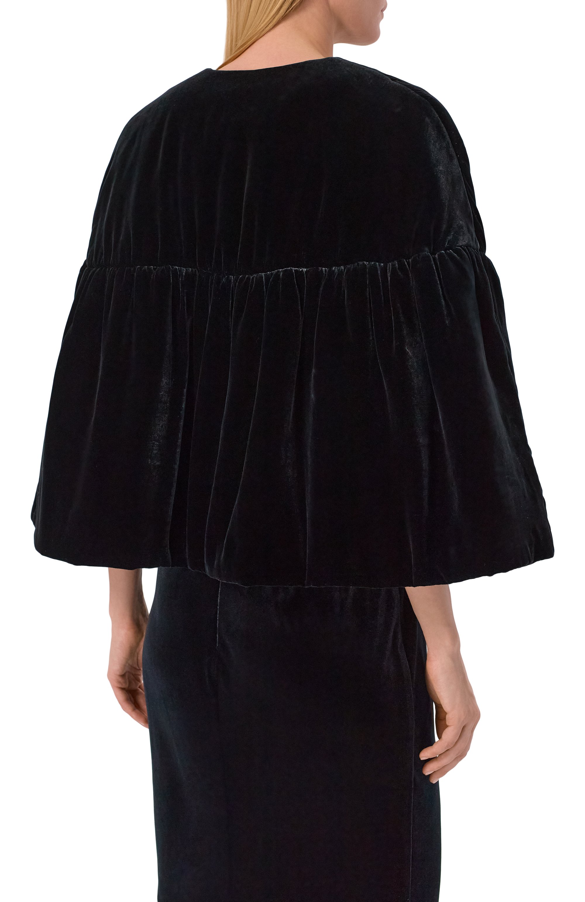 Бархатный кейп YANINA, арт. T-3086, фото 4