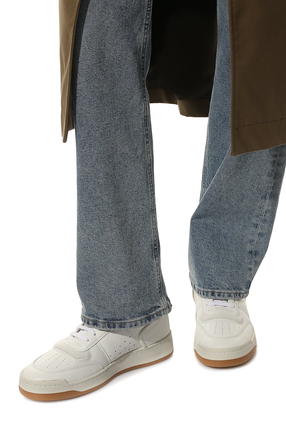 Кожаные кеды sl/80 SAINT LAURENT, арт. 690797/00N0A, фото 3