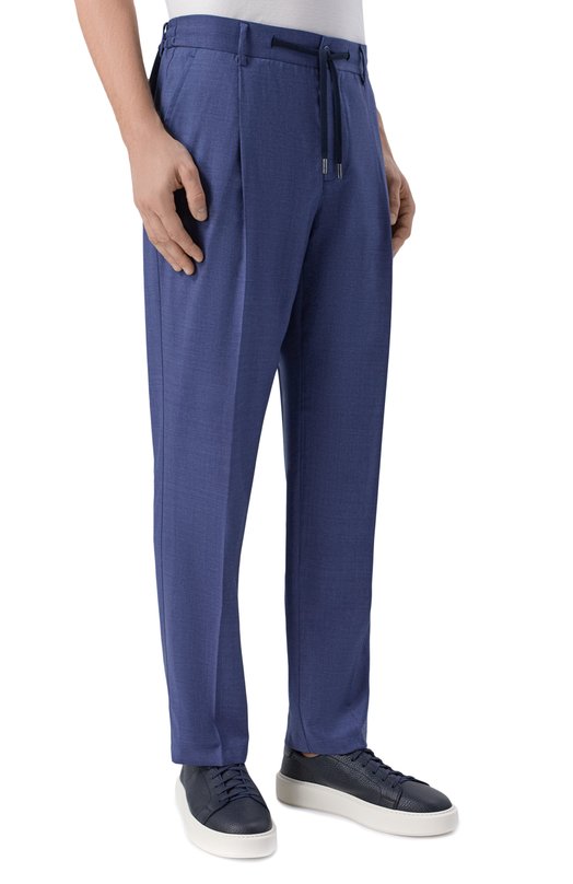 Шерстяные брюки Capobianco 20M808.FU00. Синий  20M808.FU00. Фото 3