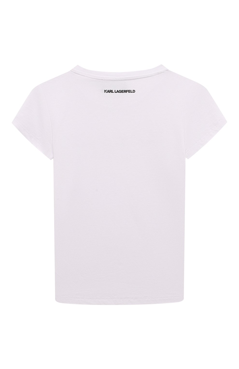 Хлопковая футболка KARL LAGERFELD KIDS, арт. Z30107, фото 2
