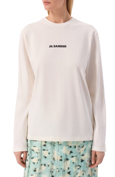 Хлопковый лонгслив JIL SANDER, арт. J02GC0141/J20103, фото 3