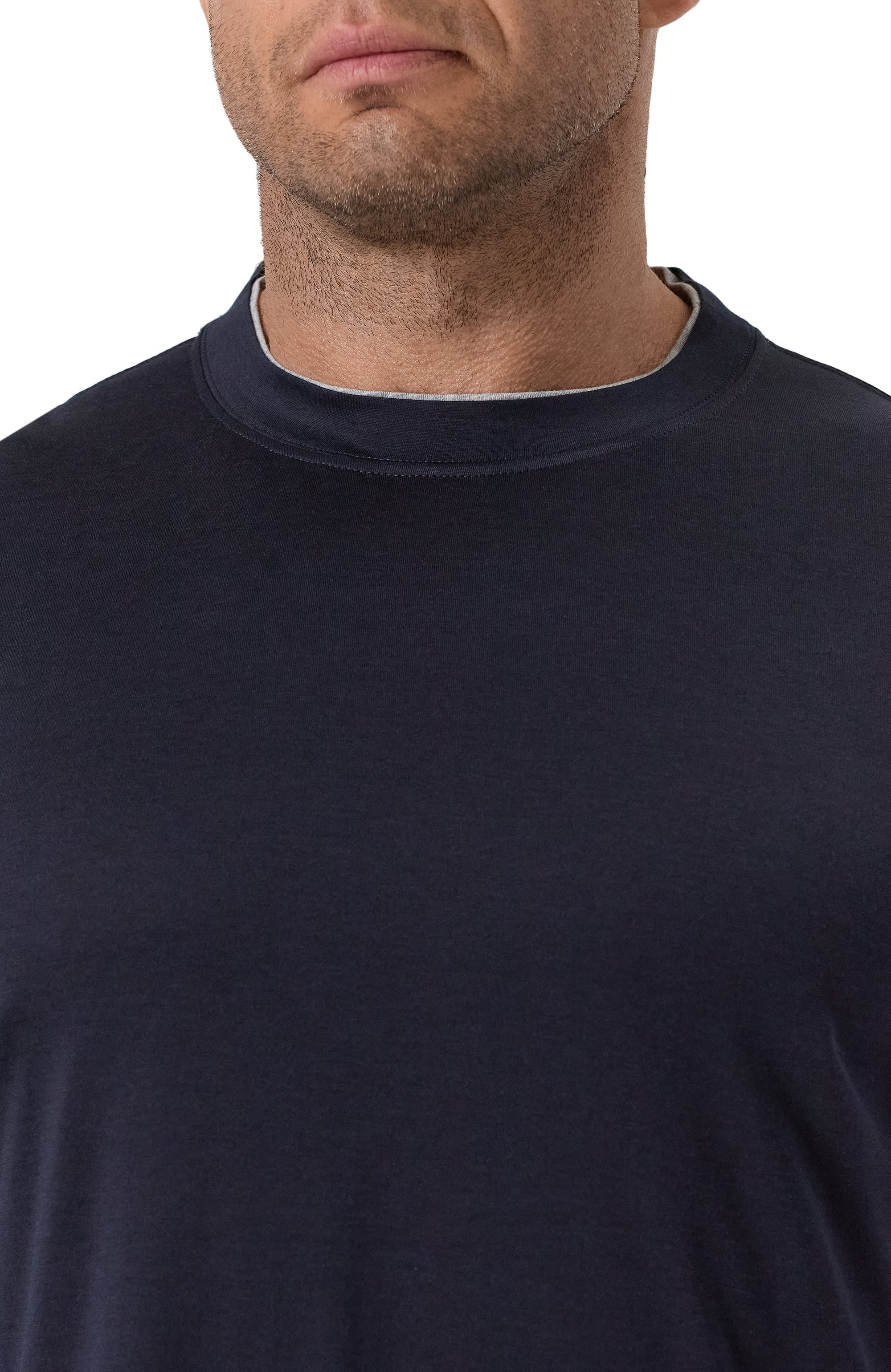 Лонгслив из шелка и хлопка BRUNELLO CUCINELLI, арт. MH8367433, фото 5