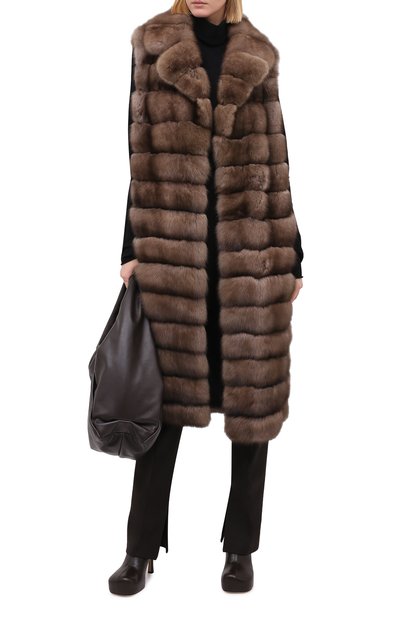 Жилет из меха соболя YVES SALOMON, арт. 20WYG38211ZICV, фото 2